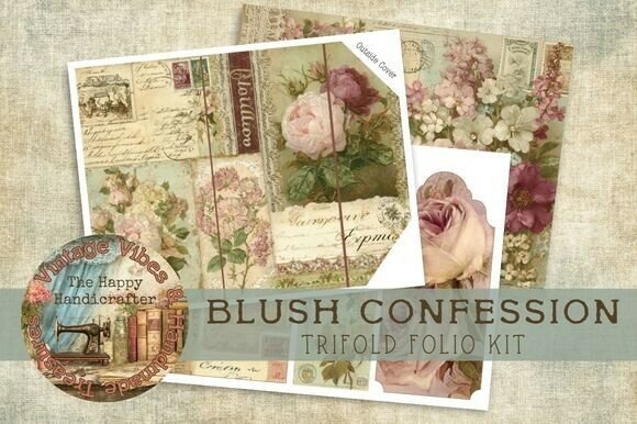 Blush Confession Trifold Folio Kit: Crafting Vintage Romance