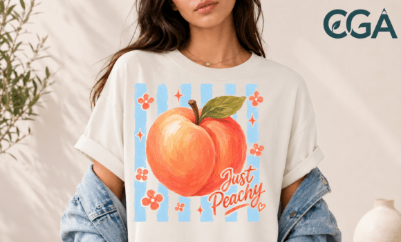 Bring Sunny Nostalgia to Your Projects with Peachy Retro Summer Fruit