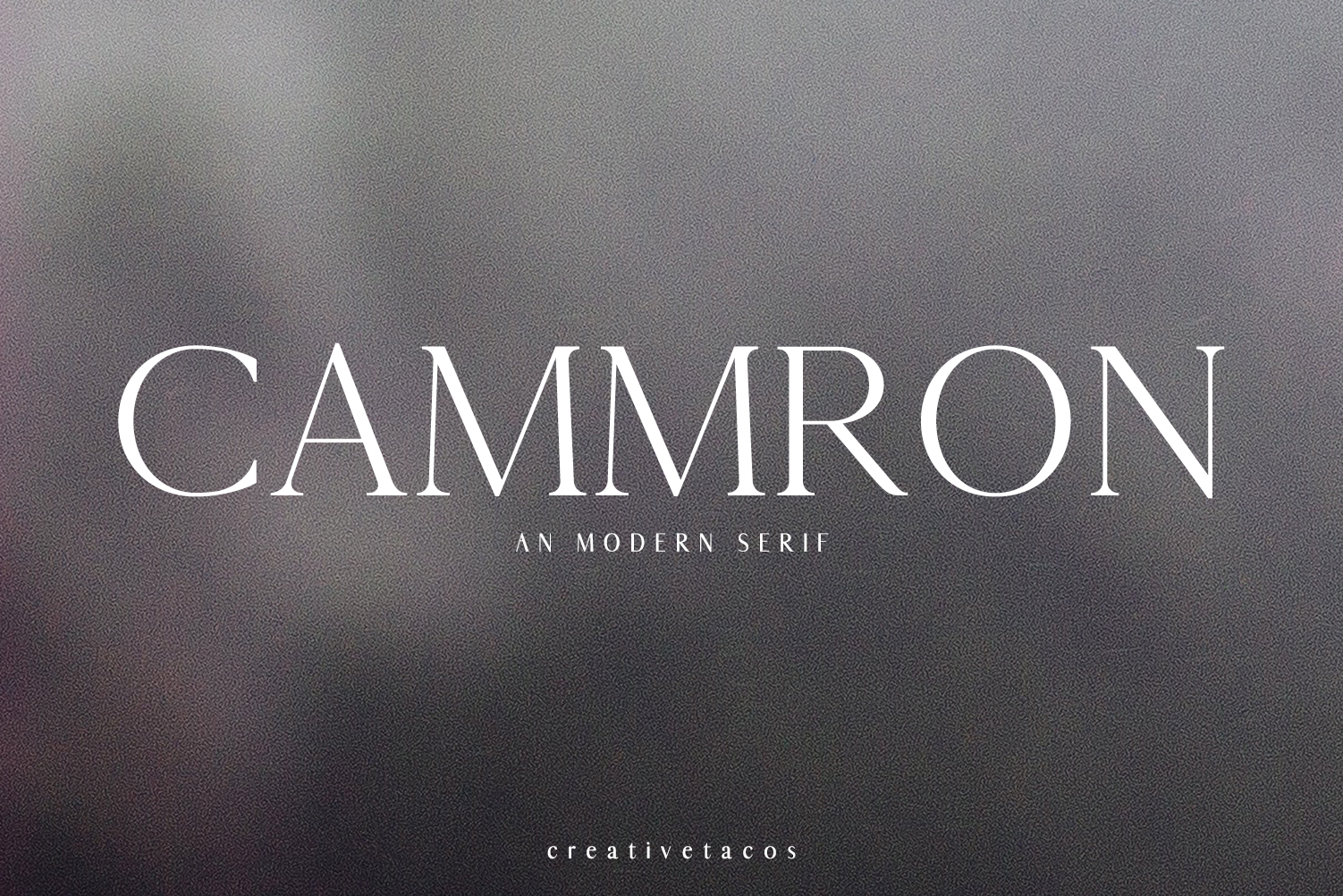 Cammron: The Modern Serif for Bold Branding