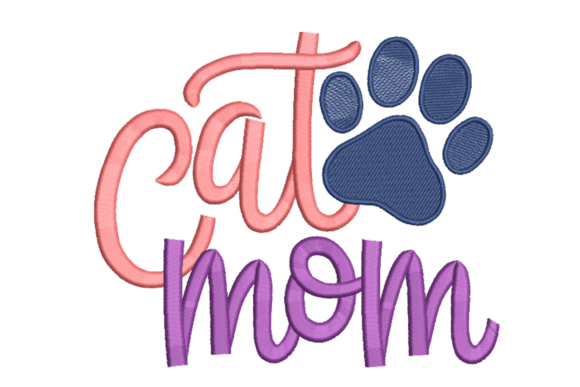 Cat Mom Script Letters: A Paw Print on Your Brand
