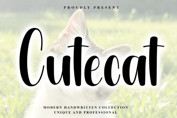 Cutecat: The Modern Handwritten Font for Crisp, Elegant Branding