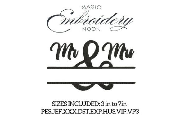 Elevate Your Crafting with the Mr & Mrs Script Split Monogram