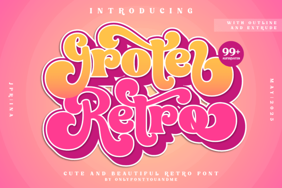 Groter Retro: Unleash Vintage Vibe in Your Designs
