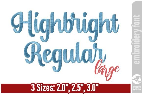 Highbright Script Embroidery Font - L: Adding Flowing Elegance to Your Stitchwork