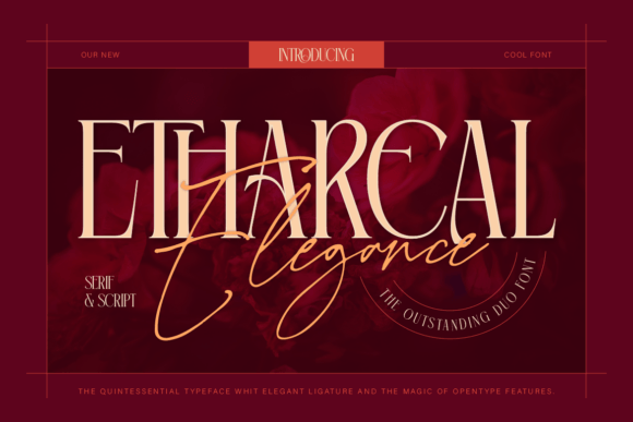 Introducing Ethereal Elegance: A Harmonious Font Duo