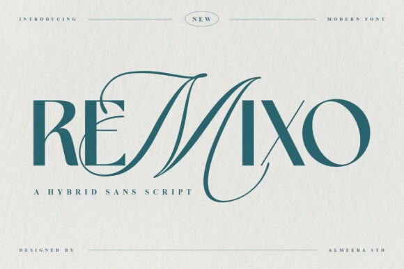 Remixo: The Hybrid Sans Script Font for Modern Branding