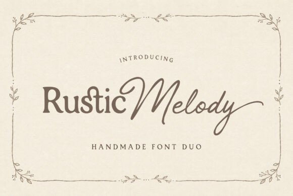 Rustic Melody: The Perfect Font Duo for Authentic Branding