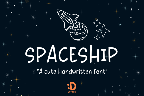Spaceship Font: A Playful Handwritten Typeface for Modern Creators