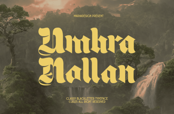 Umbra Nollan: A Bold Blackletter for Modern Branding
