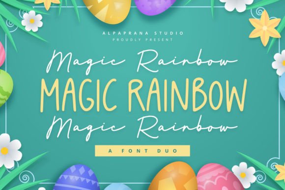 Unleashing Creative Energy: The Magic Rainbow Font Duo